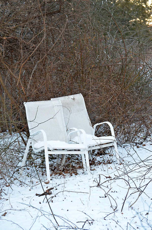 Chairs waiting for spring